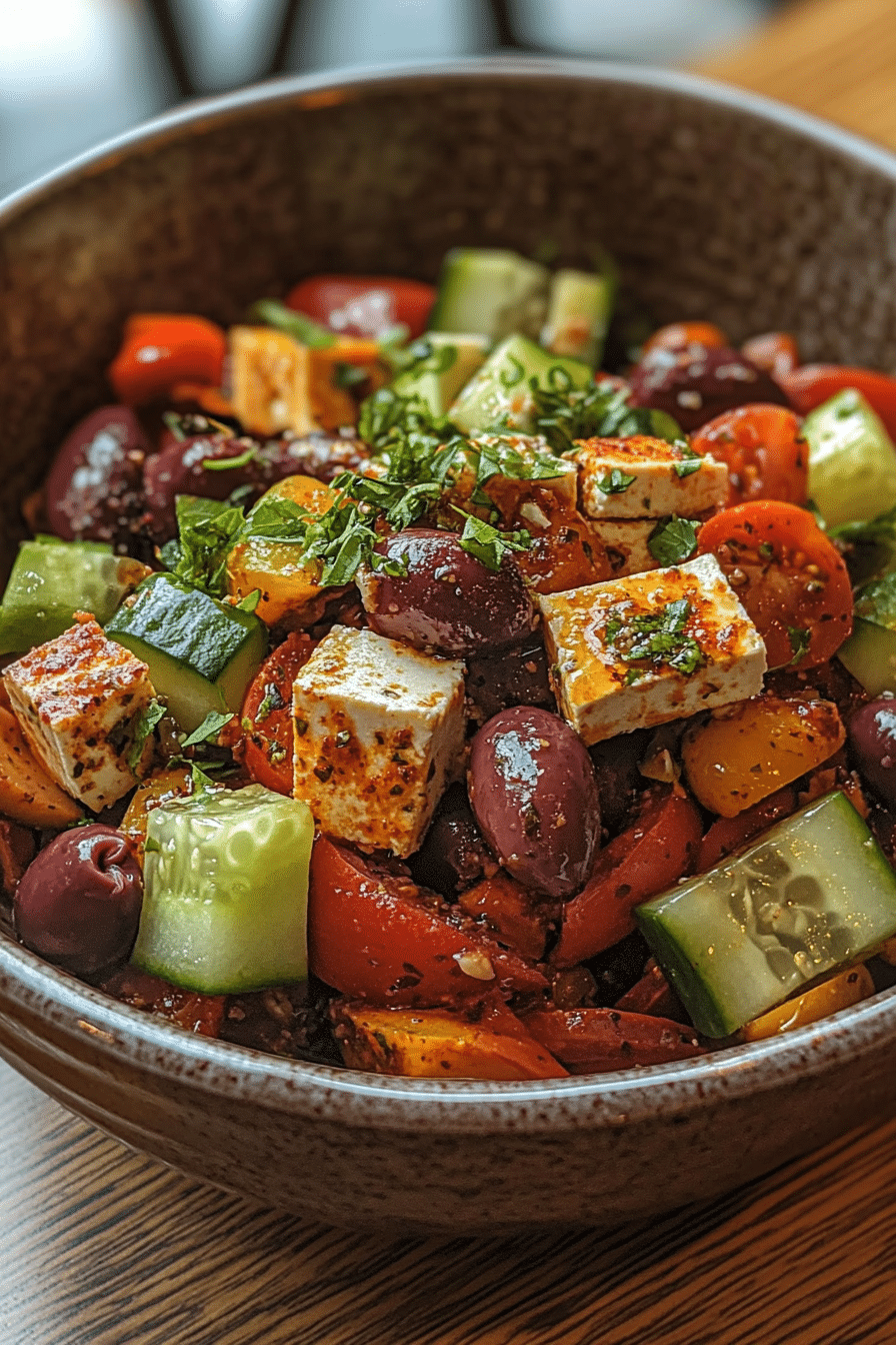 vegan-greek-salad-recipe (5) Vegan Greek salad recipe