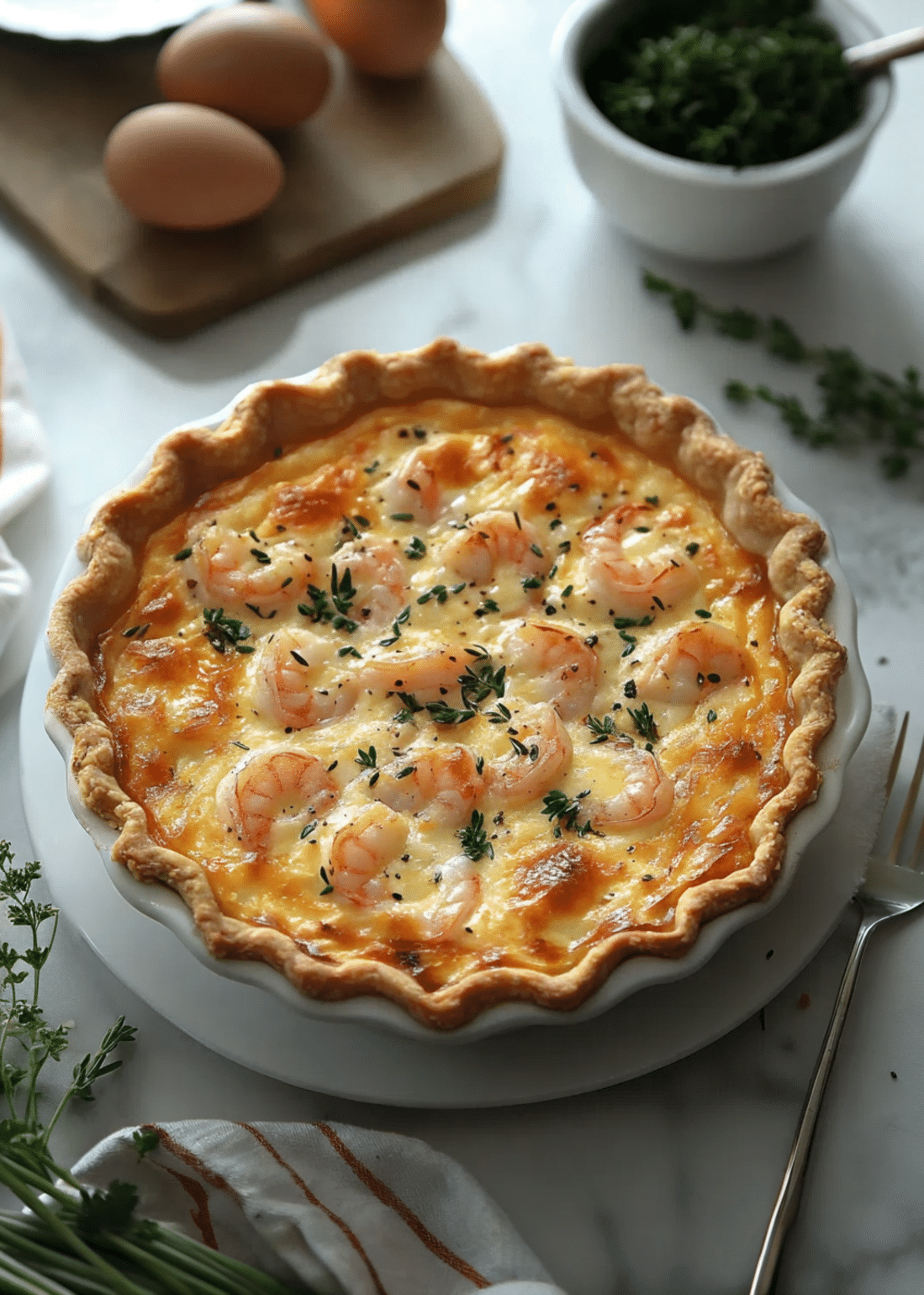 Florida Shrimp Pie (3) Florida Shrimp Pie baked in a golden crust
