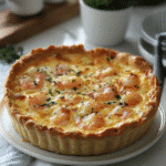 Florida Shrimp Pie baked in a golden crust